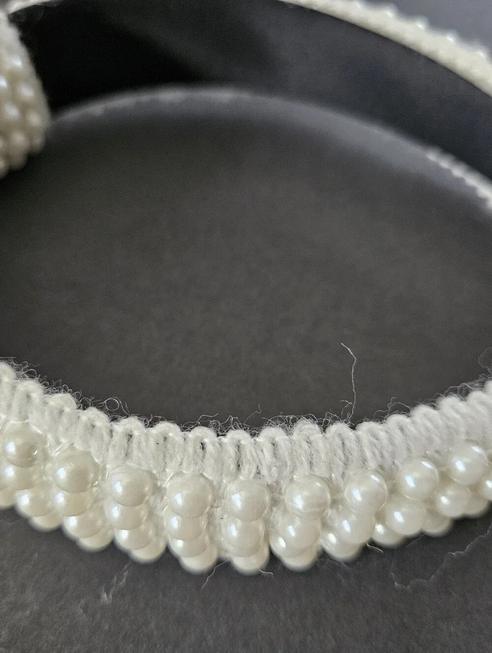 White Pearl Embellished Headband
